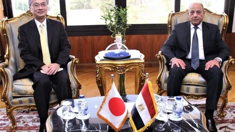 وزير الطيران المدني يبحث مع سفير اليابان آفاق صناعة النقل الجوي
