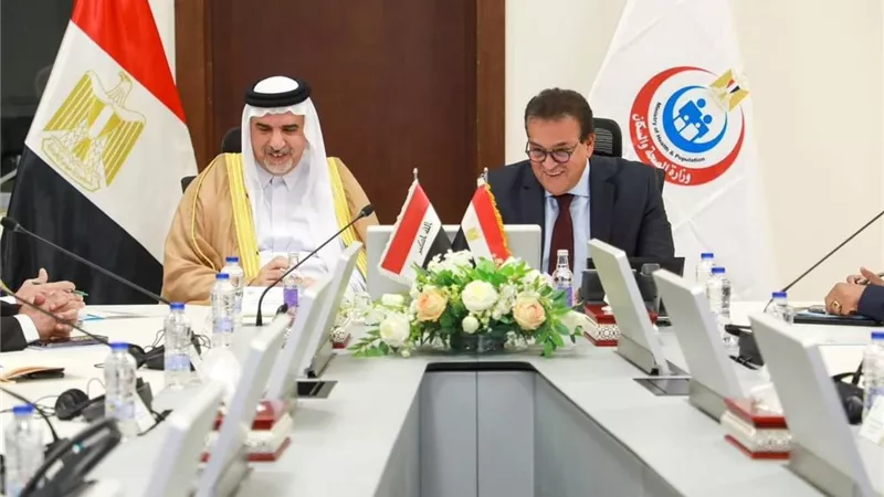 وزير الصحة يستقبل رئيس لجنة مكافحة المخدرات بمجلس النواب العراقي