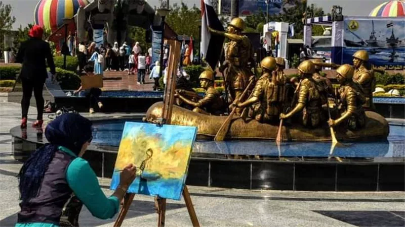 الثقافة تقيم ورش فنية لقطاع الفنون التشكيلية بـ بانوراما حرب أكتوبر
