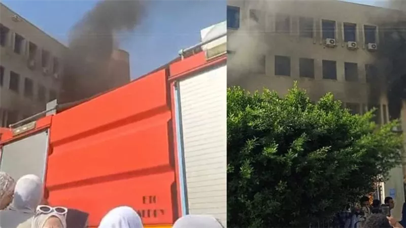 ماس كهربائي وراء حريق كلية التمريض بـ الإسكندرية