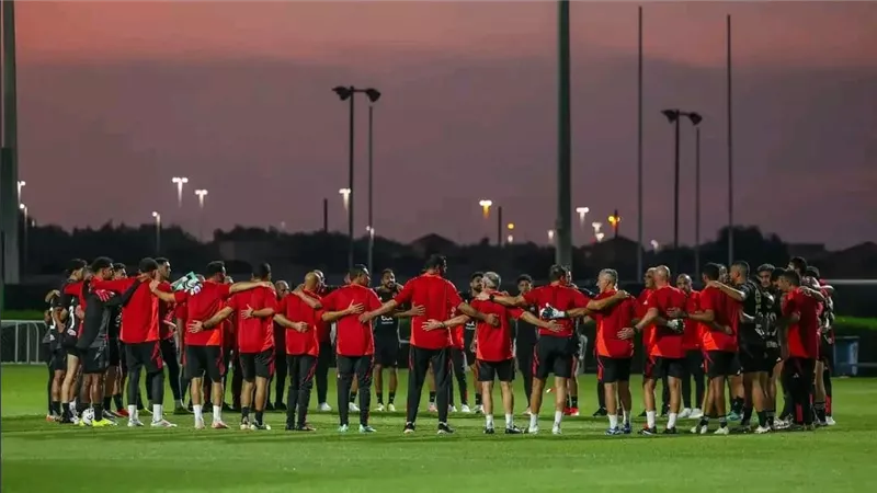 كواليس مران الأهلي الأول استعداداً لمواجهة الزمالك في نهائي السوبر المصري