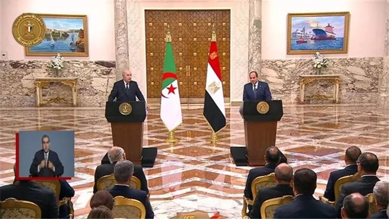 السيسي ونظيره الجزائري يبحثان النزاعات في المنطقة