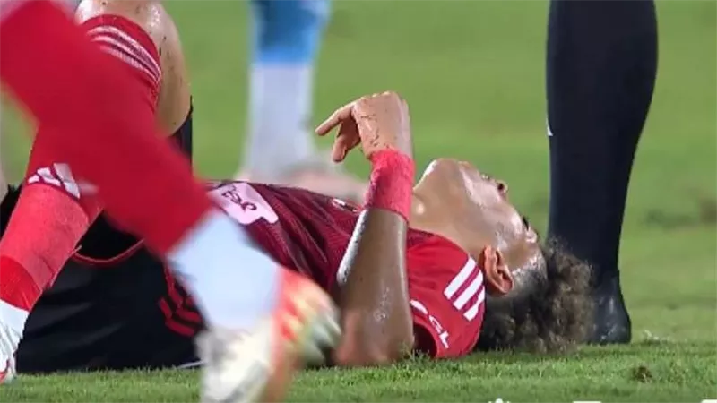 إصابة رامي ربيعة وإمام عاشور في مباراة الأهلي وزد