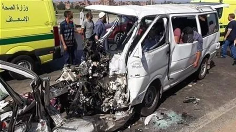 حادث تصادم مروع  يصيب 7 مواطنين بـ المنوفية
