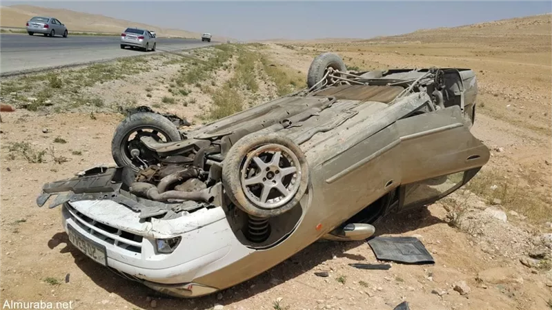 حادث انقلاب مروع يصيب 4 مواطنين بـ الوادي الجديد 
