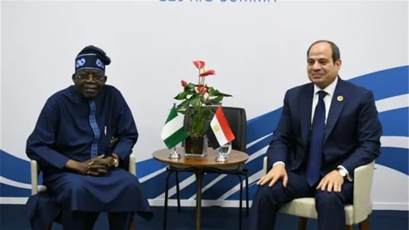 السيسي وتينوبو يبحثان التعاون الاقتصادي ومكافحة الإرهاب