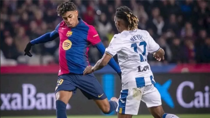 ليجانيس يفجر مفاجأة كبرى بالفوز على برشلونة بالدوري الإسباني