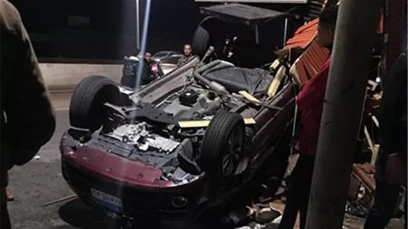 حادث انقلاب سيارة ملاكي يودي بحياة 3 اشخاص بالمنيا 
