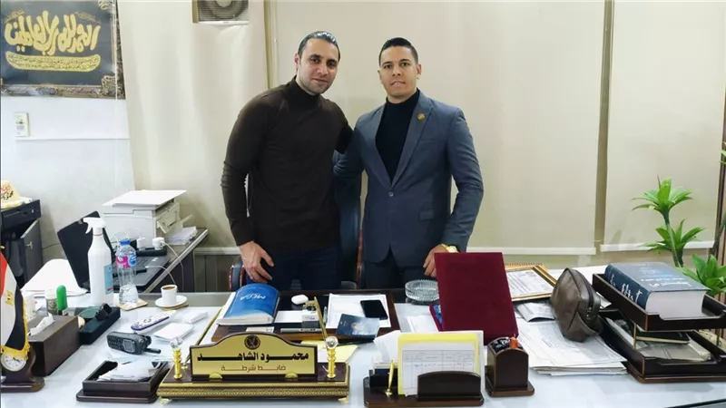 الصحفي محمد جودة يهنئ المقدم محمود الشاهد بمناسبة عيد ميلاد سيادته