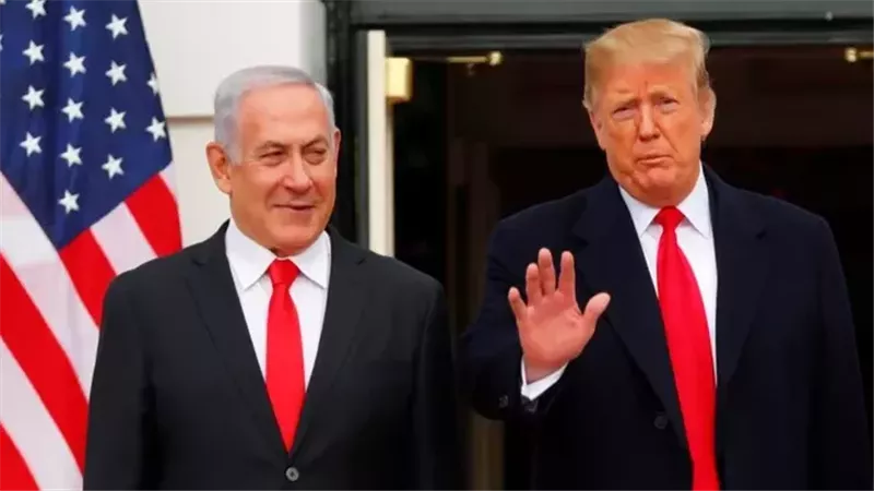 لقاء ترامب ونتنياهو أول لقاء مع زعيم أجنبي يقف بجانب إسرائيل