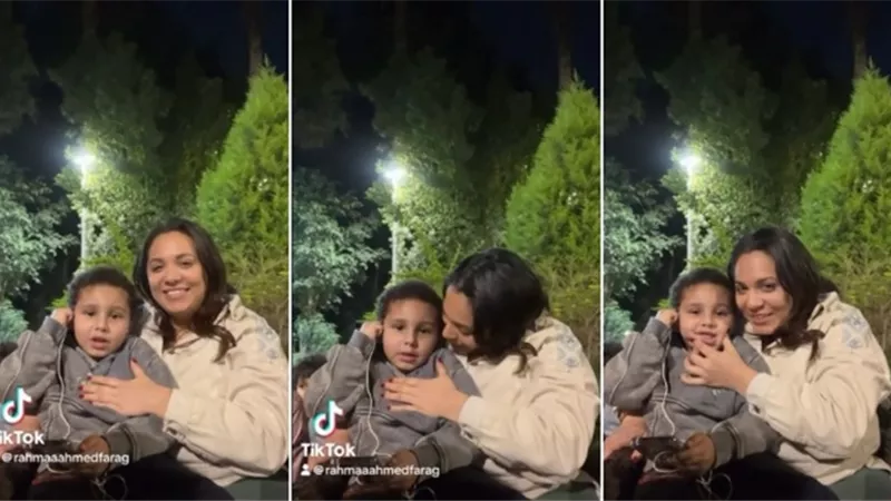 ياحياة ماما.. رحمة أحمد وابنها يتصدران التريند في كواليس 80 باكو