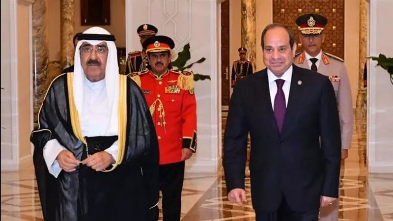 الرئيس السيسي ونظيره الكويتى يحذران من استمرار اعتداءات الاحتلال على غزة