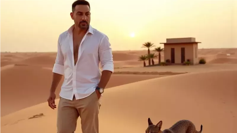 جلسة تصوير دياب مع الوشق المصرى تستفز اليهود ويتصدر التريند