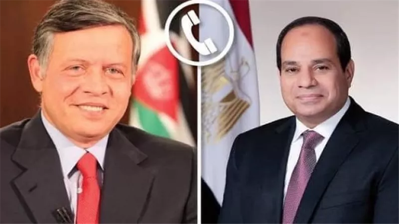 الرئيس السيسي ونظيره الأردني يتبادلان التهاني بمناسبة عيد الفطر المبارك