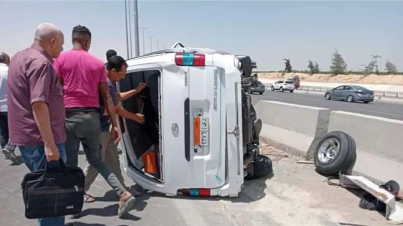 بالأسماء.. السرعة الجنونية وراء إصابة 10 مواطنين في المنيا