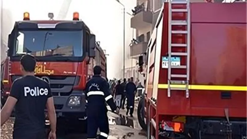 انفجار أسطوانة أكسجين.. اندلاع حريق ضخم داخل «مخزن خردة» بالدقهلية