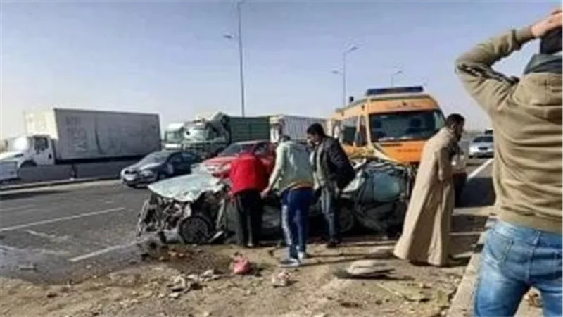«حادث أليم على طريق الفيوم».. مصرع شاب في تصادم مروع