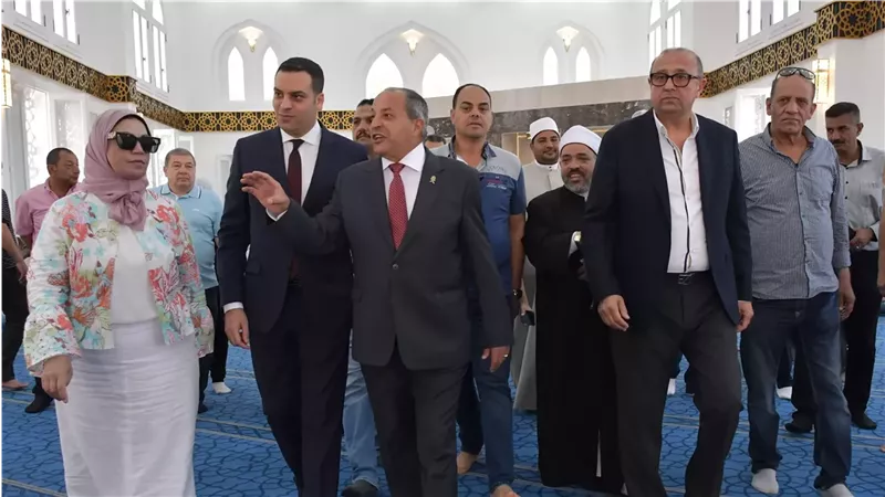 منارة جديدة في حي الشرق.. بورسعيد تحتفل بافتتاح مسجد «الرحمن» بحضور المحافظ