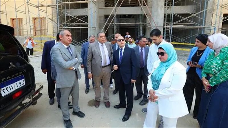محافظ كفر الشيخ يتفقد أعمال إنشاء جامعة كفر الشيخ الأهلية