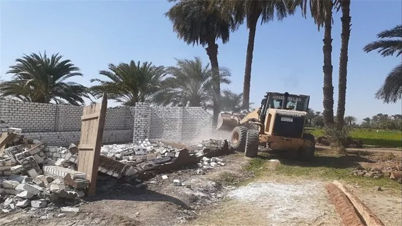 إزالة 38 حالة تعدٍ في البدرشين والعياط ومنشأة القناطر خلال أسبوع