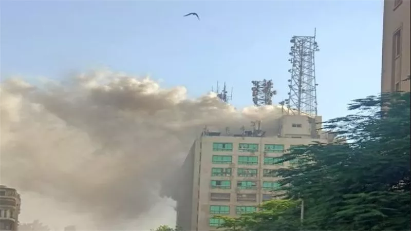 الصحة.. 14 مصابا في حريق سنترال رمسيس.. وغرف الأزمات بحالة انعقاد دائم