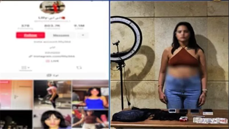 حبس التيكتوكر «لي لي» بتهمة نشر فيديوهات خادشة للحياء وحيازة مواد مخدرة
