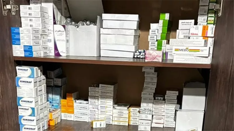 لجنة تفتيشية تكشف مخزن أدوية مخالف ملحق بمركز خاص في الفيوم