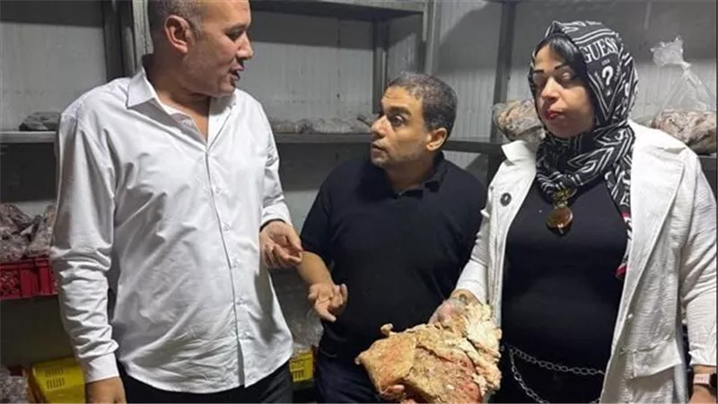 ضبط طن ونصف لحوم فاسدة داخل مطعم بالغربية