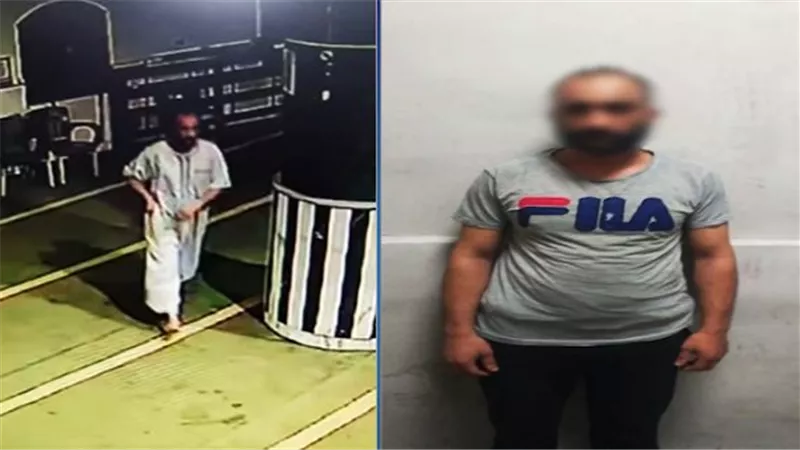 فيديو صادم.. ضبط عاطل يسرق تبرعات مسجد دار السلام