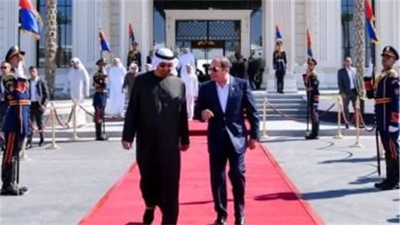 السيسى والرئيس الإماراتى يرحبان بمبادرة ترامب لإنهاء حرب غزة