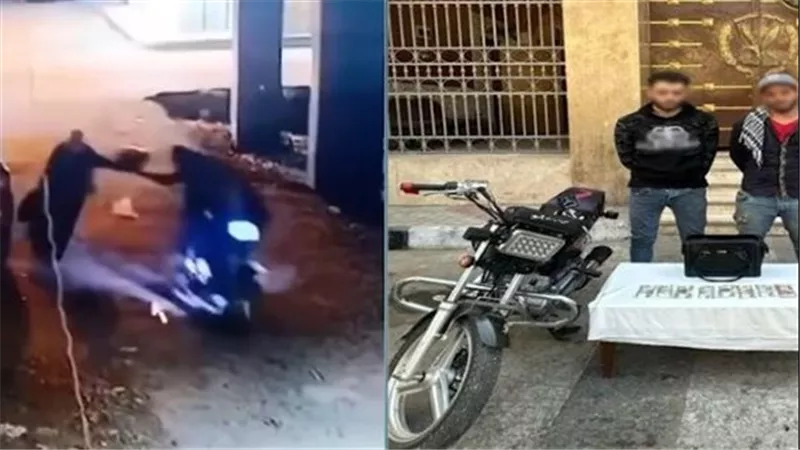 الأمن يضبط لصوص «موتوسيكل» سحلوا مسنة لسرقة حقيبتها بالغربية