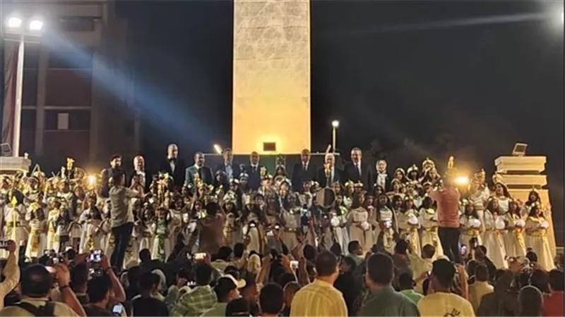 افتتاح ميدان النيل بالمنيا بعد تطويره استعدادا لافتتاح المتحف الكبير