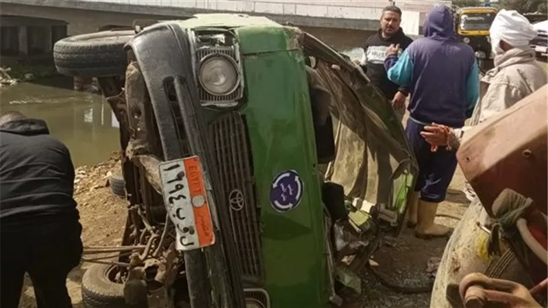 إصابة 9 أشخاص في حادث ميكروباص بكفر الشيخ