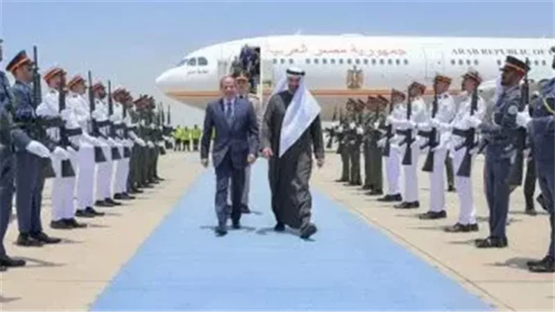 استقبال حافل بالرئيس السيسي في زيارة دولة للإمارات
