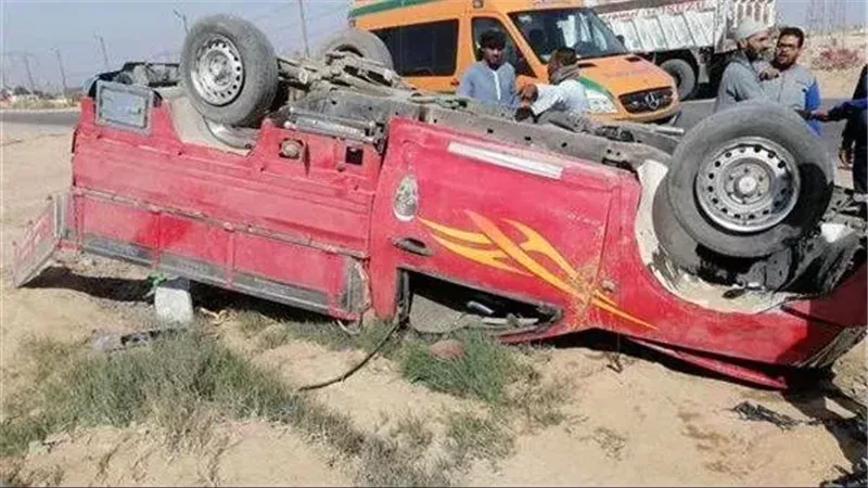 إصابة 6 أشخاص في حادث سير بطريق الإسكندرية الصحراوي