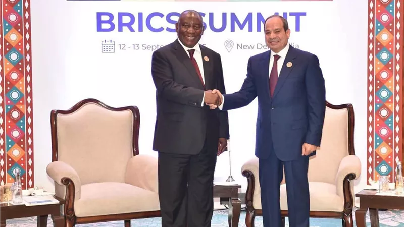 قمة «السيسي» و «رامافوزا» في نيودلهي: السودان خط أحمر